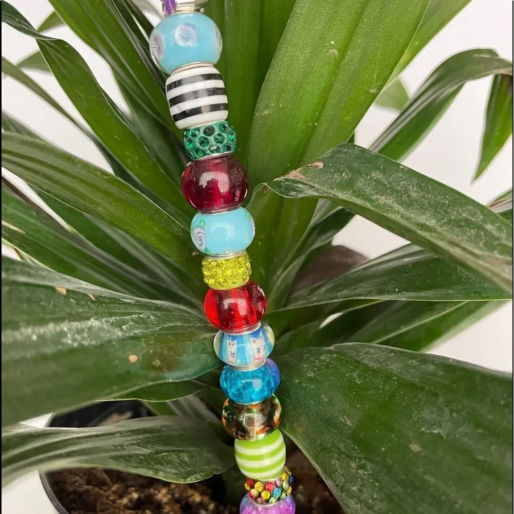 GLITZY PLANT JEWELRY, 10”, MULTI#1‎